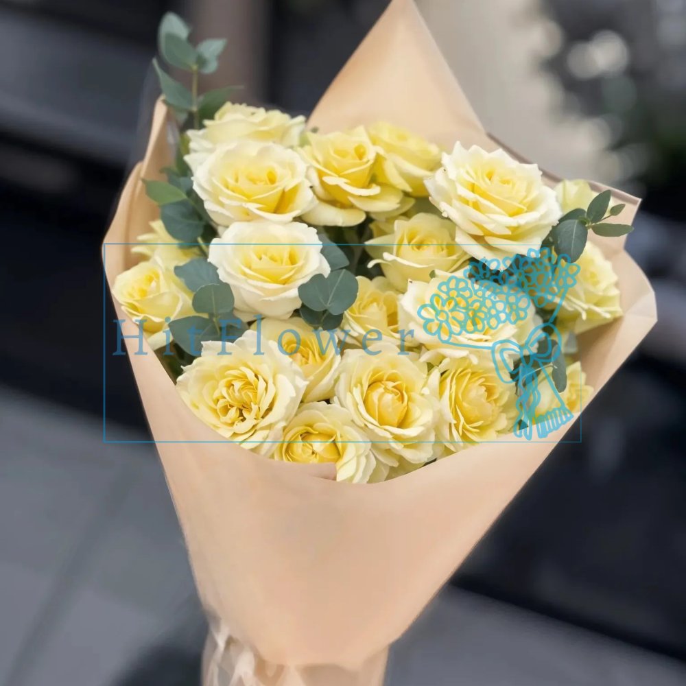 Букет роз Ласковый свет